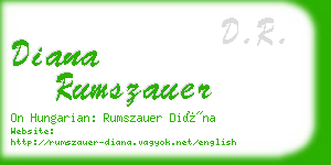 diana rumszauer business card